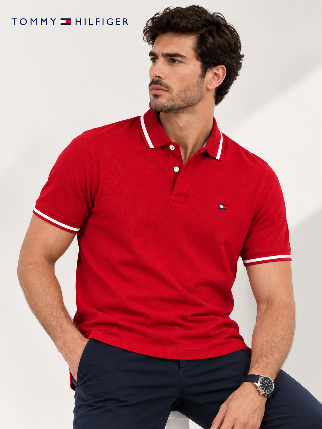 Playera tipo polo para caballero TOMMY HILFIGER