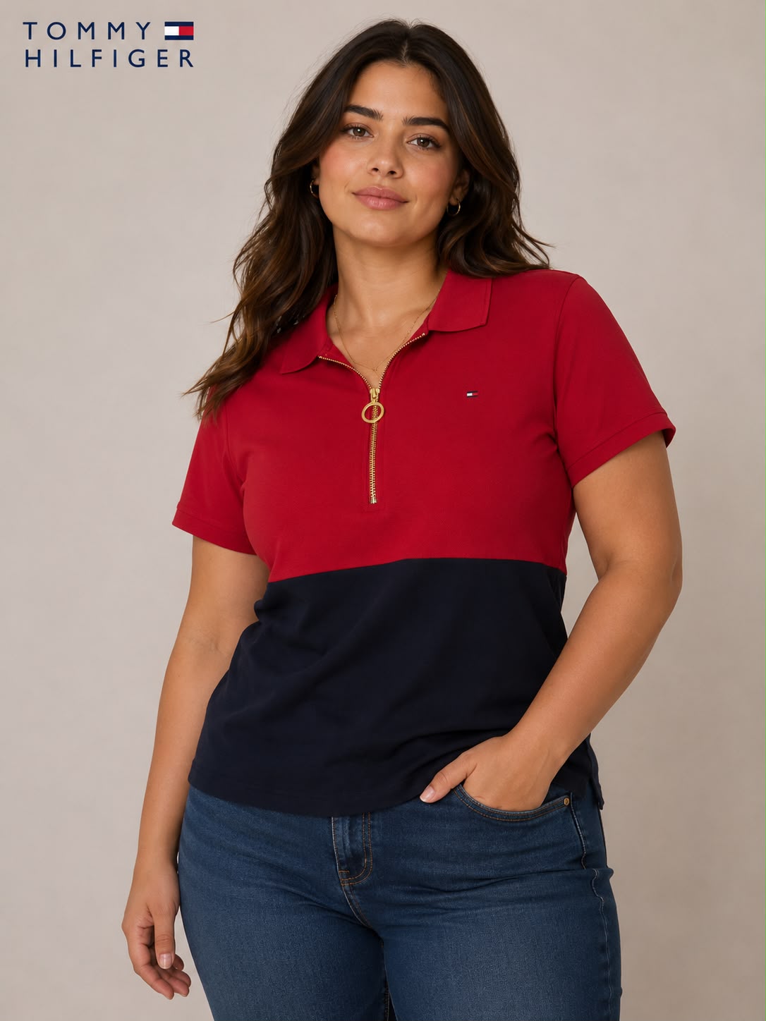 Playera tipo polo para dama TOMMY HILFIGER
