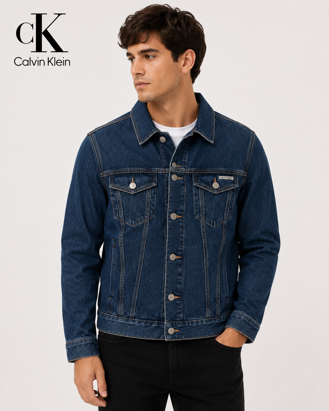 Chamarra de mezclilla para caballero CALVIN KLEIN